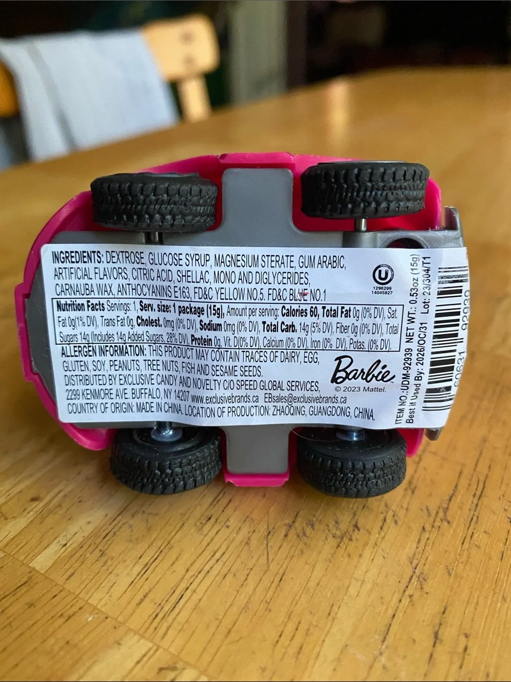 Barbie Minature Camper Van Pink 2.5” Mini Toy